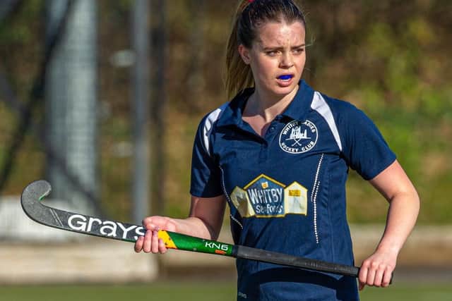 Whitby Hockey Club Ladies were edged out 1-0 at home by Durham on Sunday. Photos by Brian Murfield