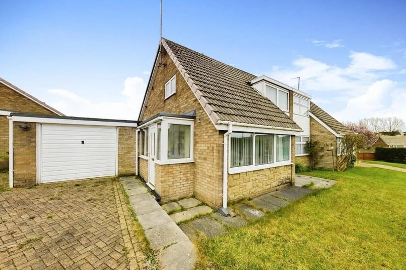 This three bedroom and two bathroom semi-detached bungalow is currently for sale with Hunters for £230,000