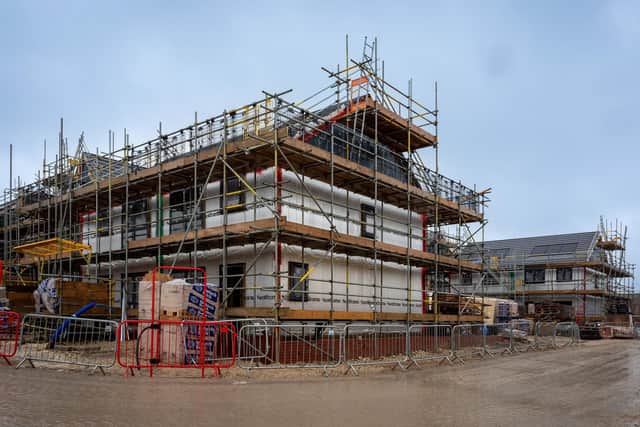 Pinfold Lane homes construction site.