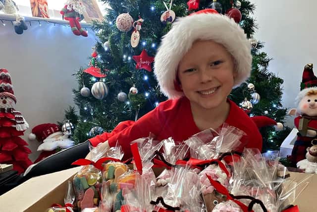 Harry created Reindeer Hot Chocolate and Reindeer Food parcels