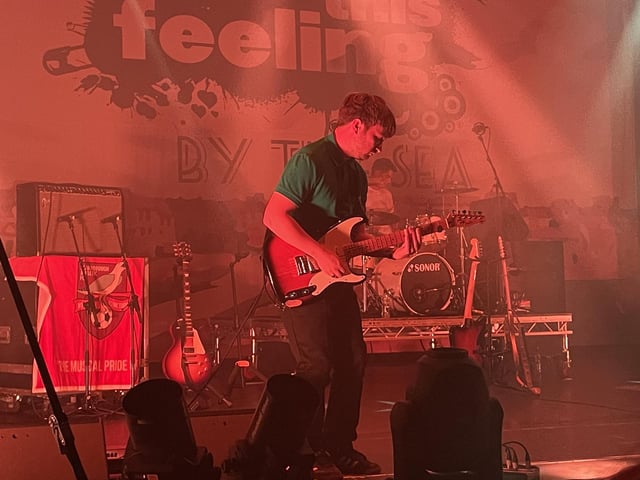 The Feens checkily displayed the Scarborough Athletic flag during their set