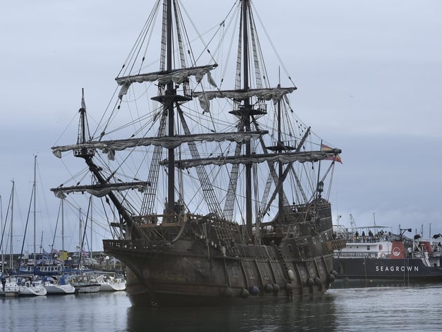 The galleon will be open to visitors from July 17-22