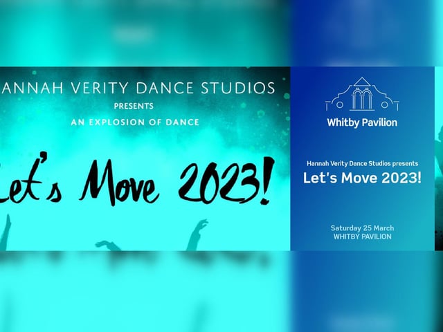 On Saturday March 25, Hannah Verity Dance Studio's are bringing their dance shows to Whitby Pavillion. Events are at 1pm and 6,30pm, and tickets are priced at £8.50, with some still for sale.