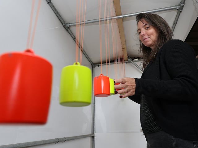 Emma Kensey at the festival. photo: Richard Ponter