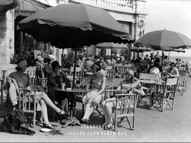 The Corner Café, North Bay, Scarborough, in the 1920s.