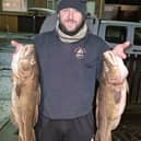WSAA League member Rob Taylor shows off his impressive brace of spraggs. PHOTO BY PETER HORBURY