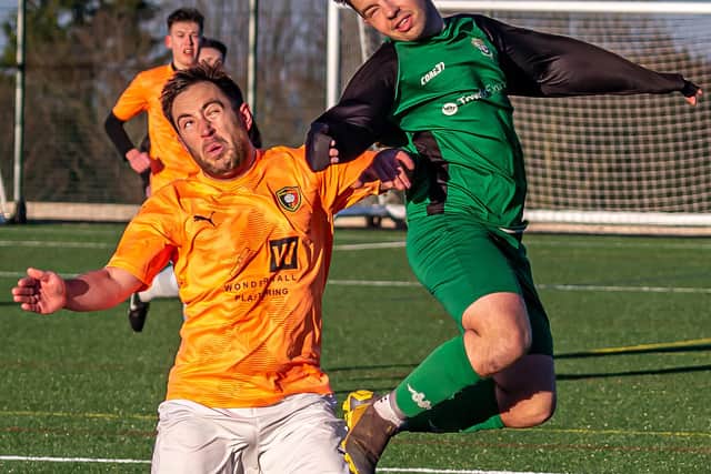 Fishburn Park Academy, right, pictured earlier in the season against Edgehill, lost 4-2 to Edgehill Reserves last weekend.