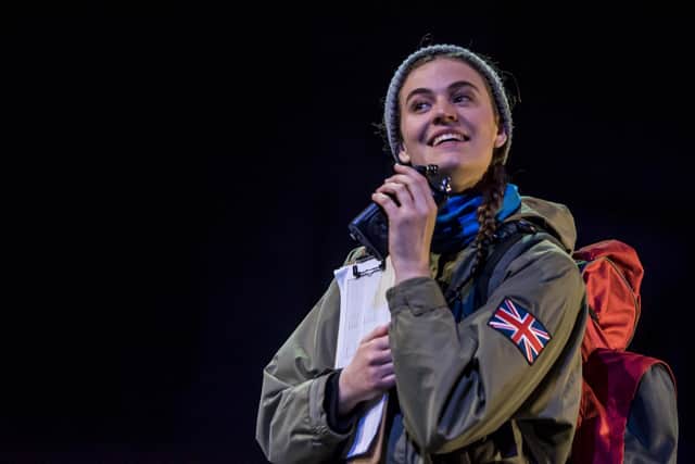 Evie Hargreaves in Too Much World at Once which is on its way to the Stephen Joseph Theatre