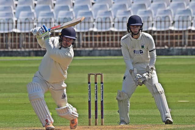 Keeper Jack Ingle chipped in with vital runs. PHOTOS: SIMON DOBSON