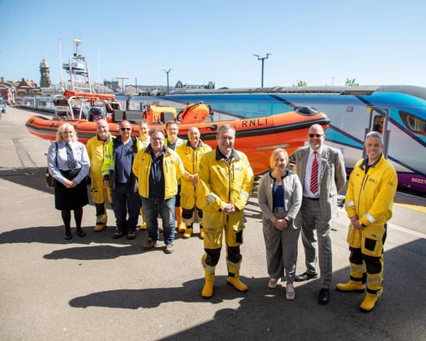 TPE, RNLI partnership launch at Scarborough Railway Station