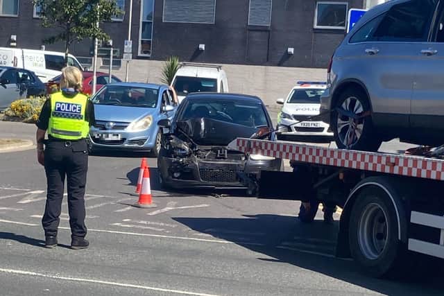 Michael Holdsworth, 37, of St Stephen Road in Bridlington was consequently arrested and charged for driving whilst unfit through drugs and alcohol, driving whilst disqualified, driving without insurance, failing to stop, and failing to provide a roadside drugs swipe.