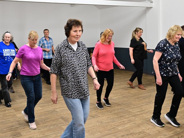 Line dancing is just one of the activities at Eastside Community Centre. photo: Richard Ponter