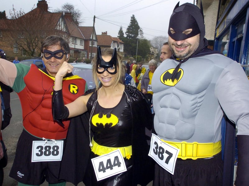 Superheroes(from left) George Dowd, Charlotte Dowd and Geoff Moor