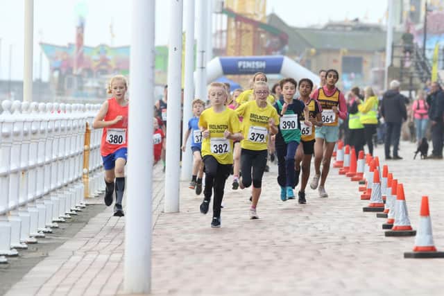 Action from the Fun Run