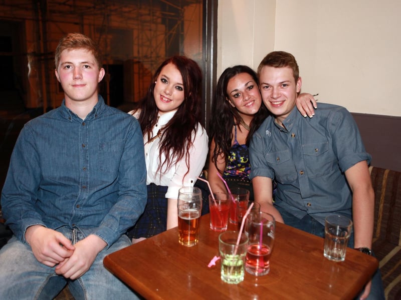Harry, Libby, Ellie and Sam in Snowy's.
133913e