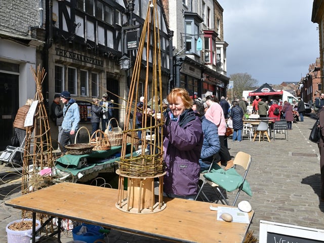 The willow weaving demonstration was fascinating to watch.