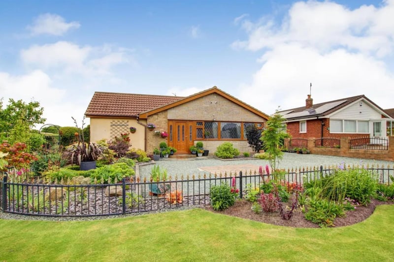 This three bedroom detached bungalow is for sale with Hunters for £365,000.