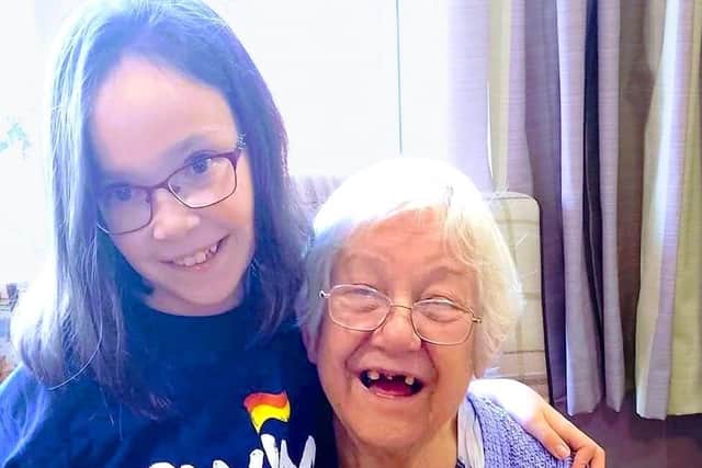 Grace bringing joy to a homes resident