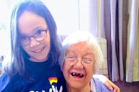Grace bringing joy to a homes resident