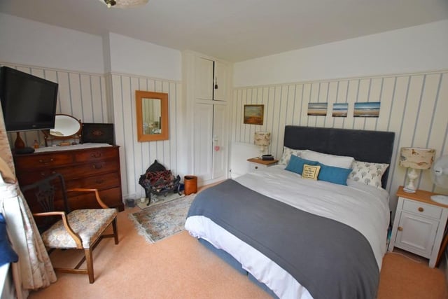 One of the double bedrooms within Fountain Cottage.