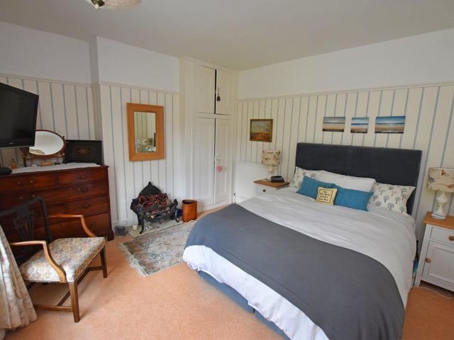 One of the double bedrooms within Fountain Cottage.