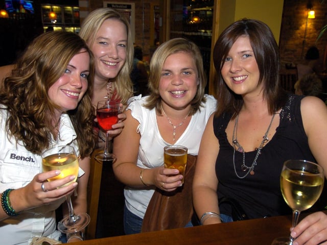 Who do you recognise on this night out in 2005?