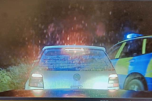 The 17-year-old driver was arrested following the pursuit