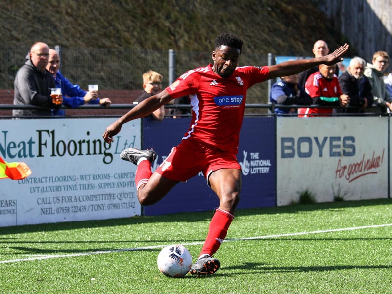 Kieran Weledji in action for Boro against the young Tigers.