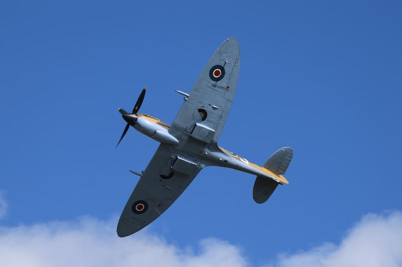 RAF Battle of Britain Memorial Flight Spitfire overflying the SSPAR.