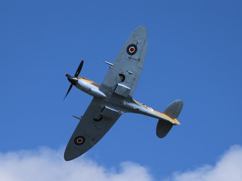 RAF Battle of Britain Memorial Flight Spitfire overflying the SSPAR.