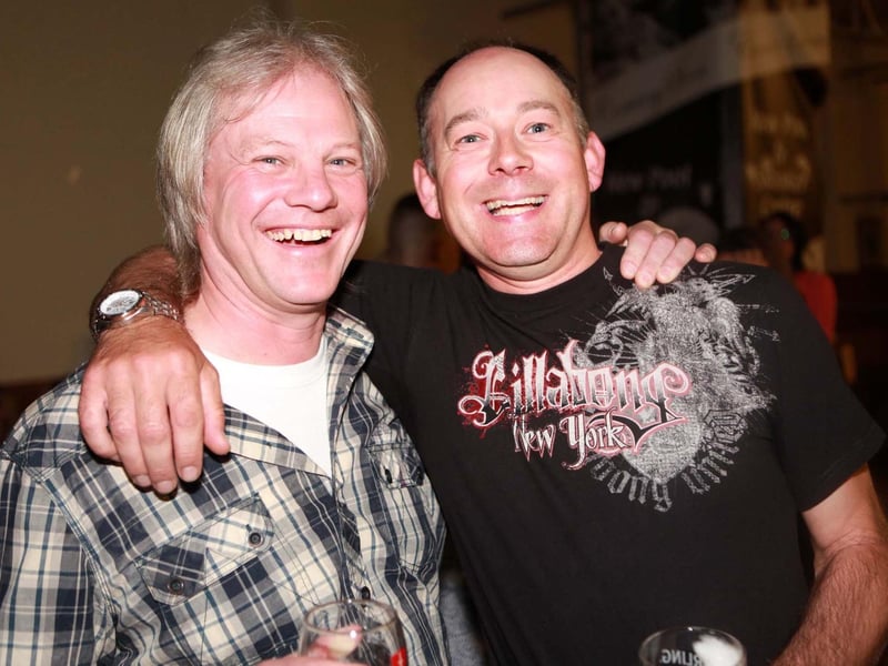 Steve & Chris enjoying an ale in the Old Vic.