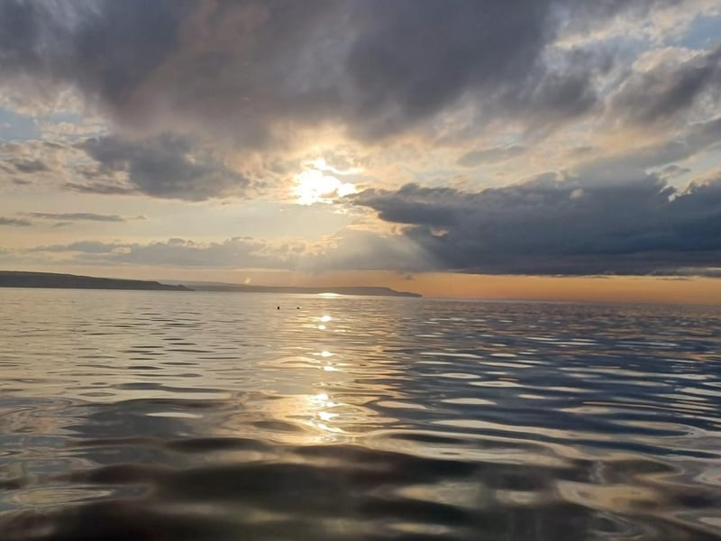 Sun reflecting on the sea.
picture: Tracie Weatherill.