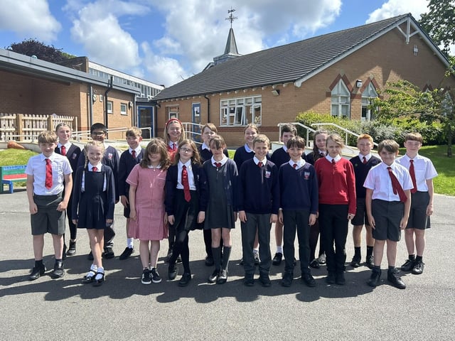 East Ayton year six leavers.