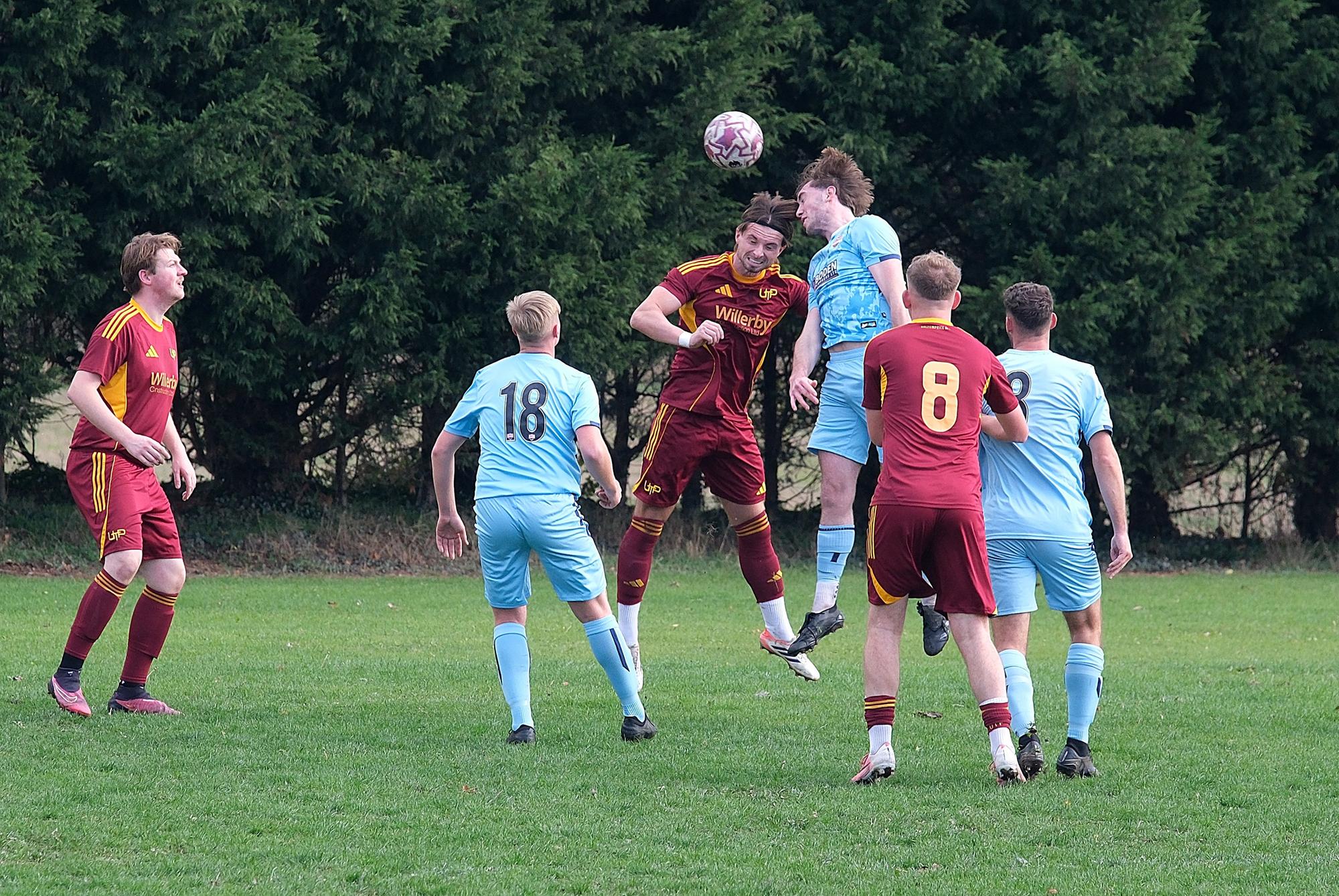 Seamer Sports in action during their win at home to Haltemprice. Photo by Richard Ponter