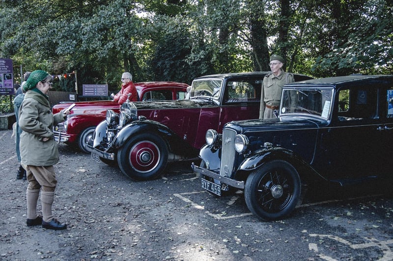 Taking photos of the vintage vehicles.
picture: Tim Bruce