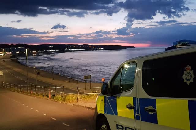 The incident took place on Marine Drive in Scarborough