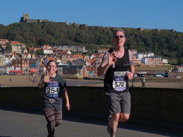 Scarborough looking pretty as a picture in the background