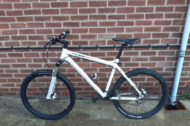North Yorkshire Police are appealing to the owner of Carrera Fury mountain bike in the Crossgates area of Scarborough.
