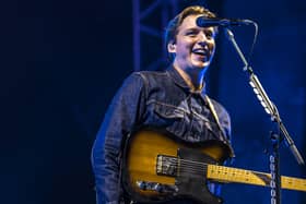 George Ezra smiles as he takes in the sell-out crowd.
