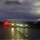 North Yorkshire Police has shared footage of a near-miss collision on the A64