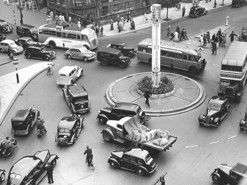 View from the top of the Odeon, which is now the Stephen Joseph Theatre, in 1950.