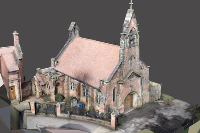 Proposed elevations/visualisation of Manor Road Chapel.