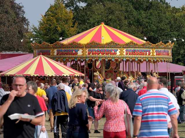 Crowds enjoy the day