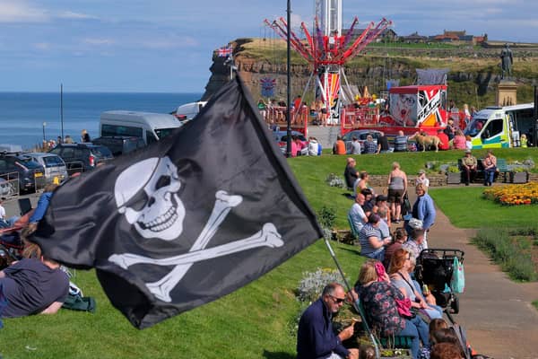 Whitby Regatta attracts the crowds to activities on the West Cliff.