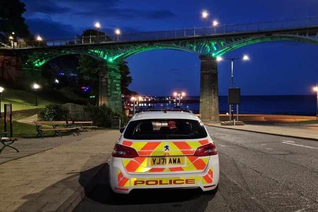 A dispersal order has been issued after a group of young people were seen to be throwing rocks and eggs at vehicles in Scarborough on Saturday evening