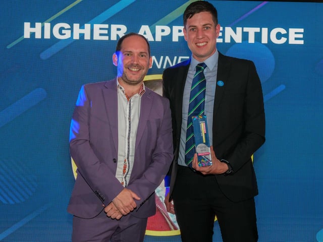 Higher Apprentice Award winner Michael Sword, of Severfield