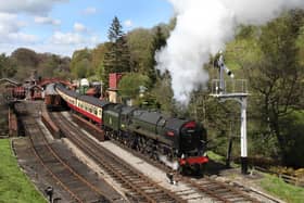 No 70000 Britannia, pictured at Goathland on the North Yorkshire Moors Railway.
picture: John Hunt