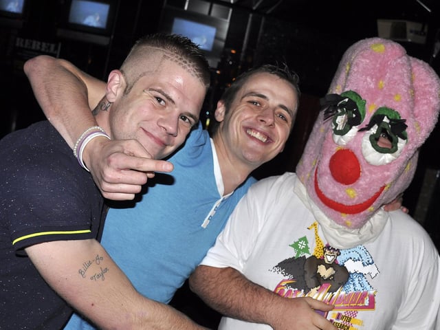 Jamie and Jonnie meet Mr Blobby.