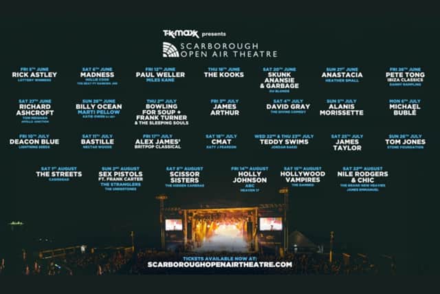 175,000 tickets have been sold for TK Maxx presents Scarborough Open Air Theatre 2026.