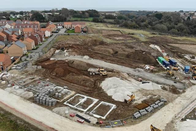 The removal of a footbridge over Scalby Beck at a major housing development is recommended for refusal by North Yorkshire Council. (Picture from the site in earlier development).
